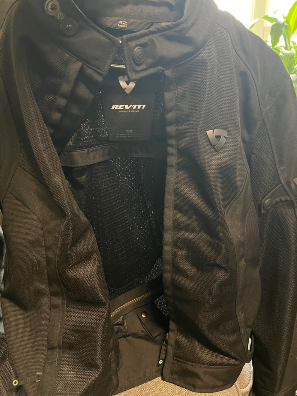 REV'IT! Black Motorcycle Jacket - Woman’s NWOT. Small